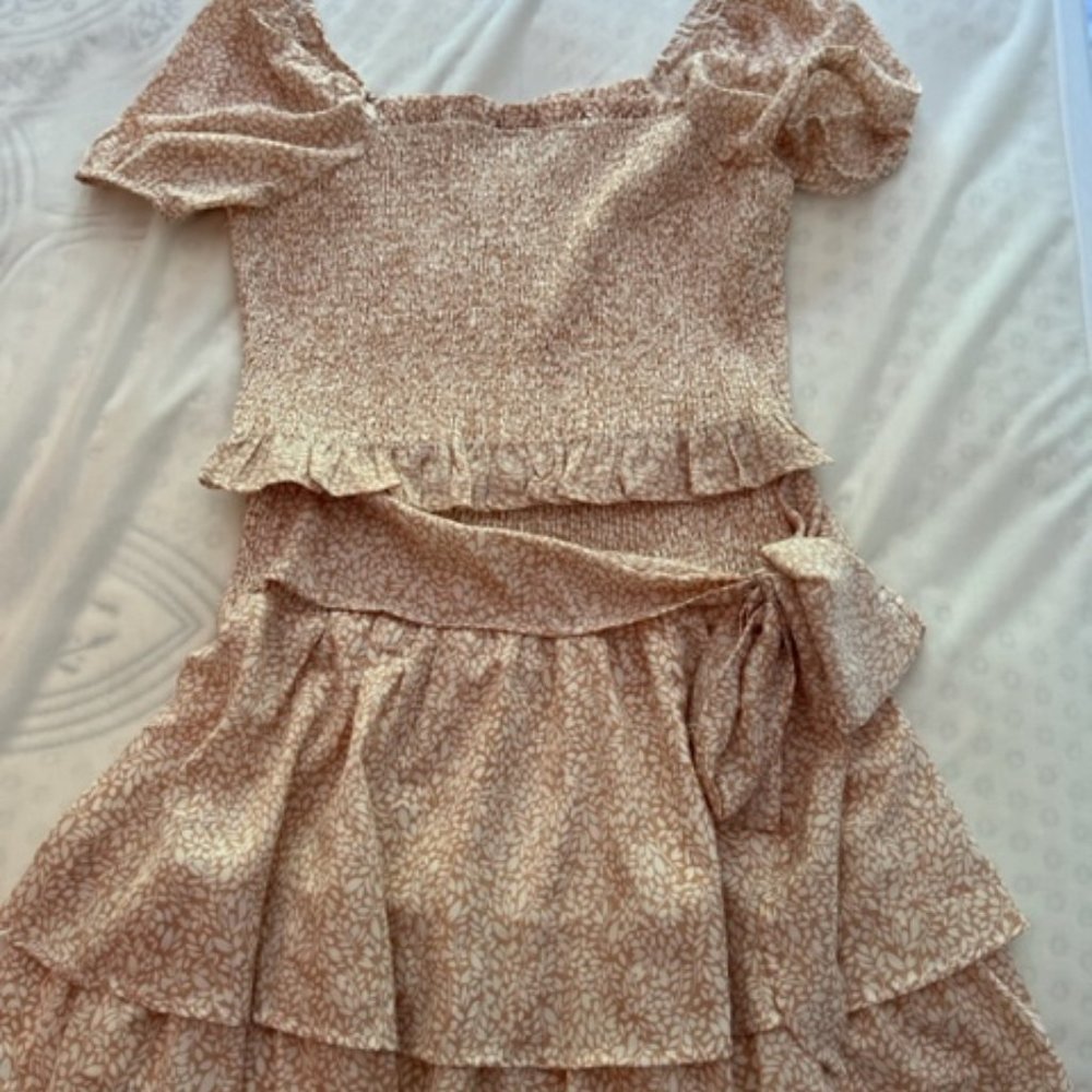 Paper Crane Mini Skirt Set